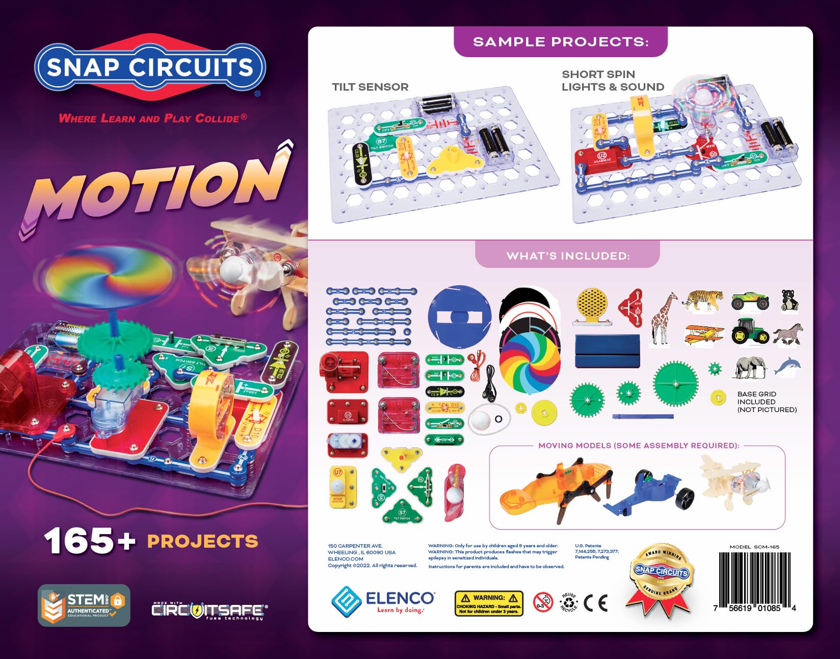 Elenco Snap Circuits Motion Kit, Science - Amazon Canada